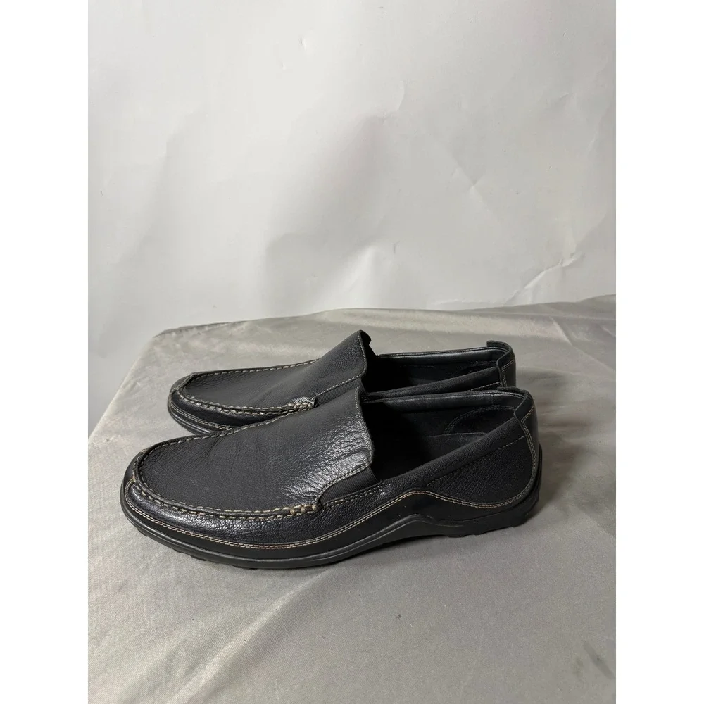 Cole Haan Grant Canoe Camp Moc Black Leather Loafers Mens 13M Slip On